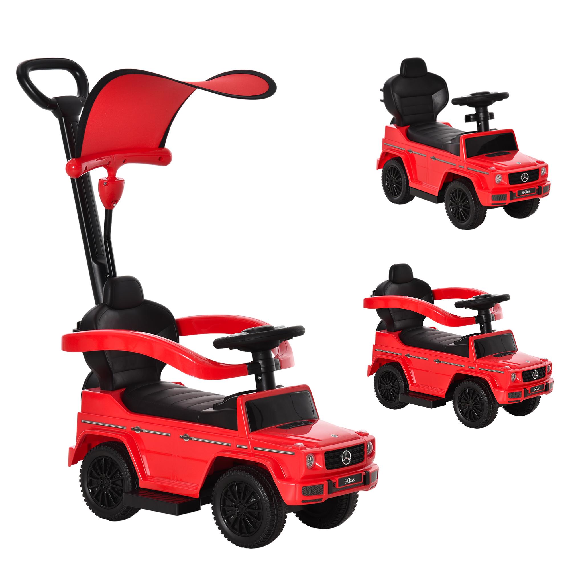 3-in-1 Toddler Push Car with Steering and Sounds
