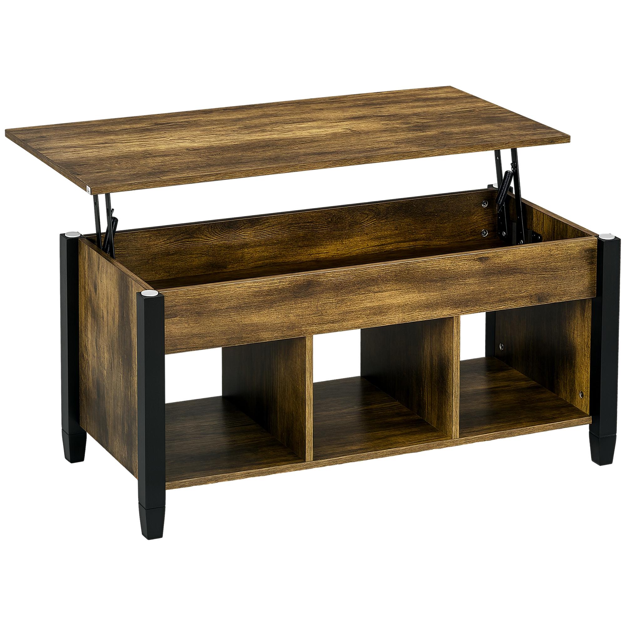 41-Inch Lift Top Coffee Table with Hidden Storage