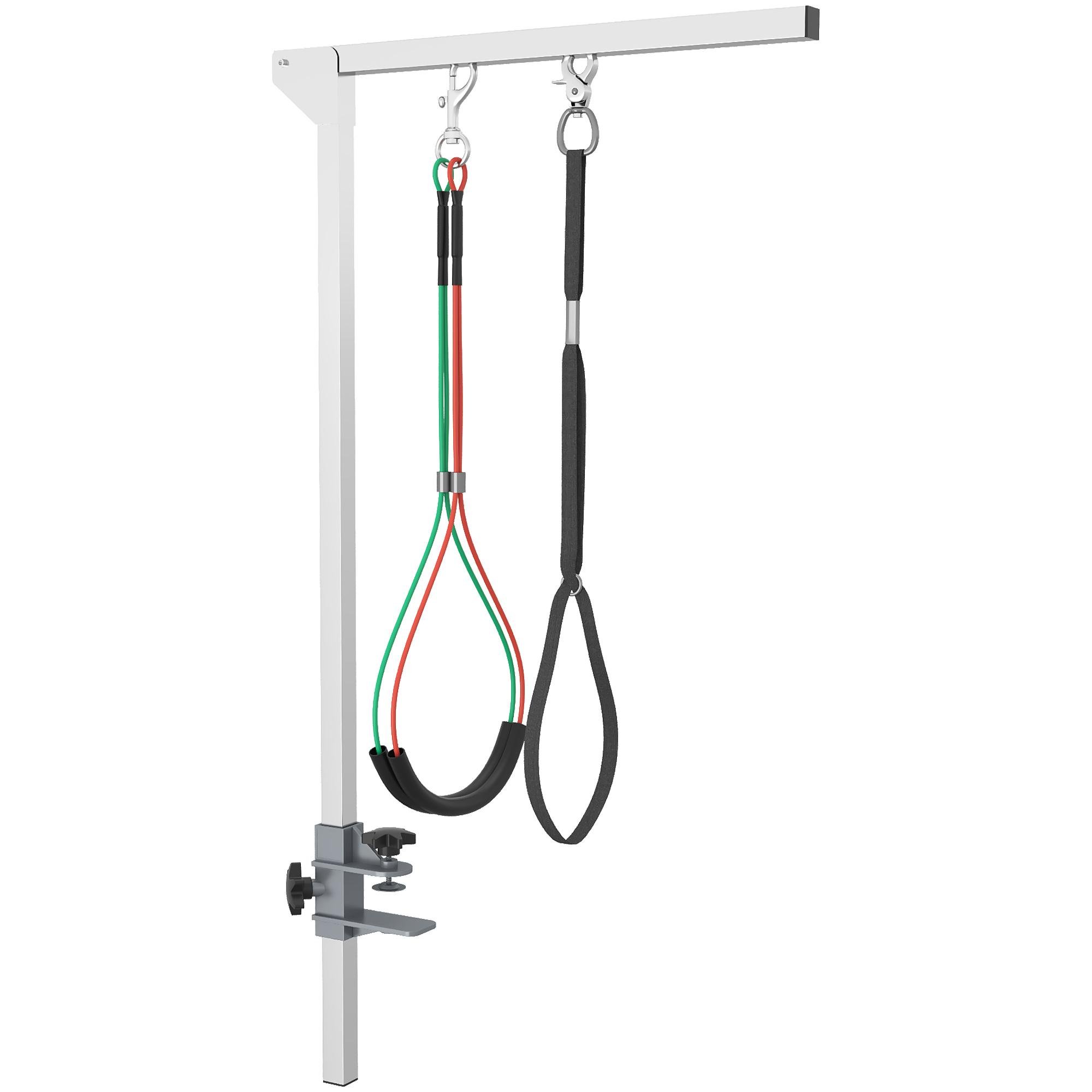 Silver Adjustable Grooming Arm with Clamp for Dogs