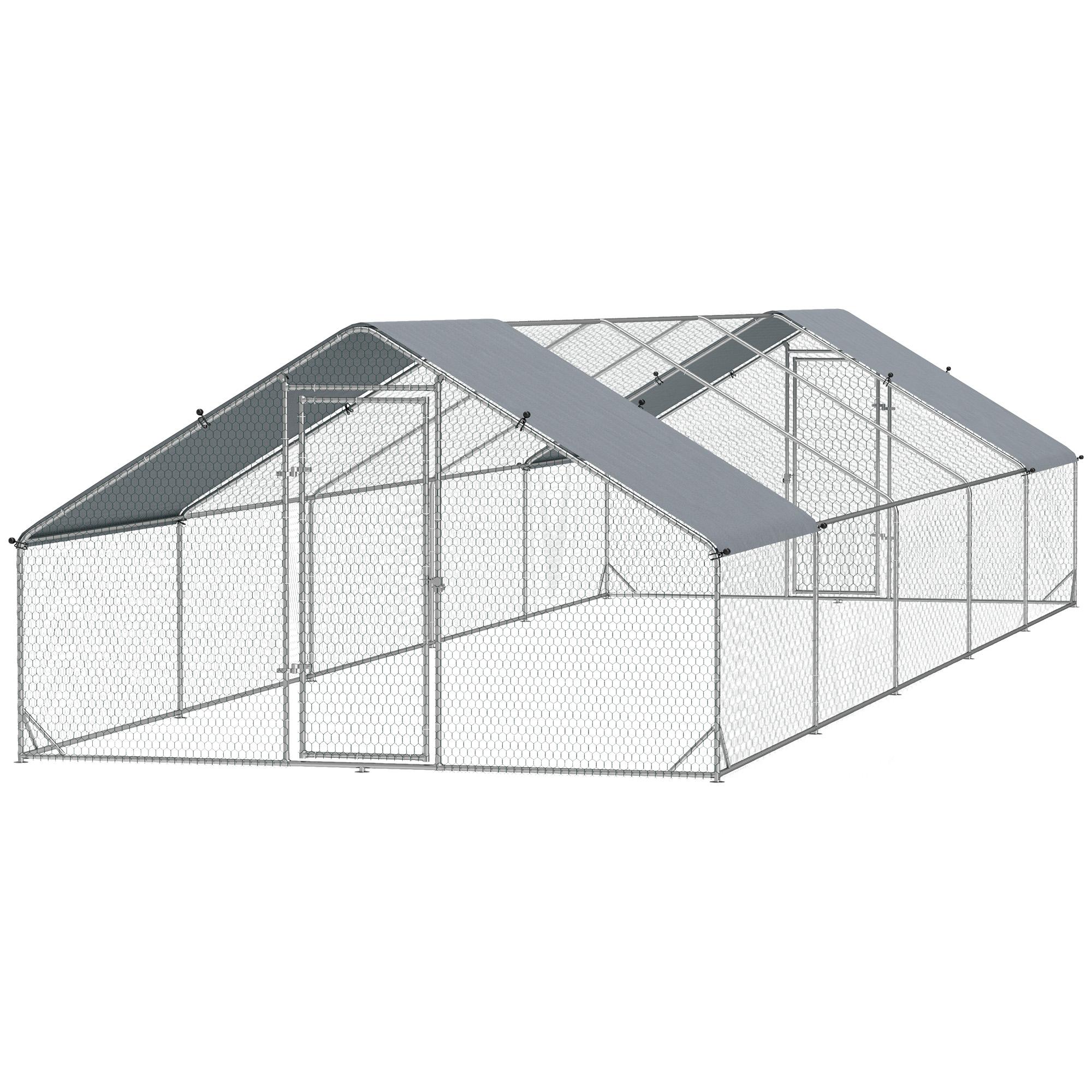 30 square metre chicken run with UV cover