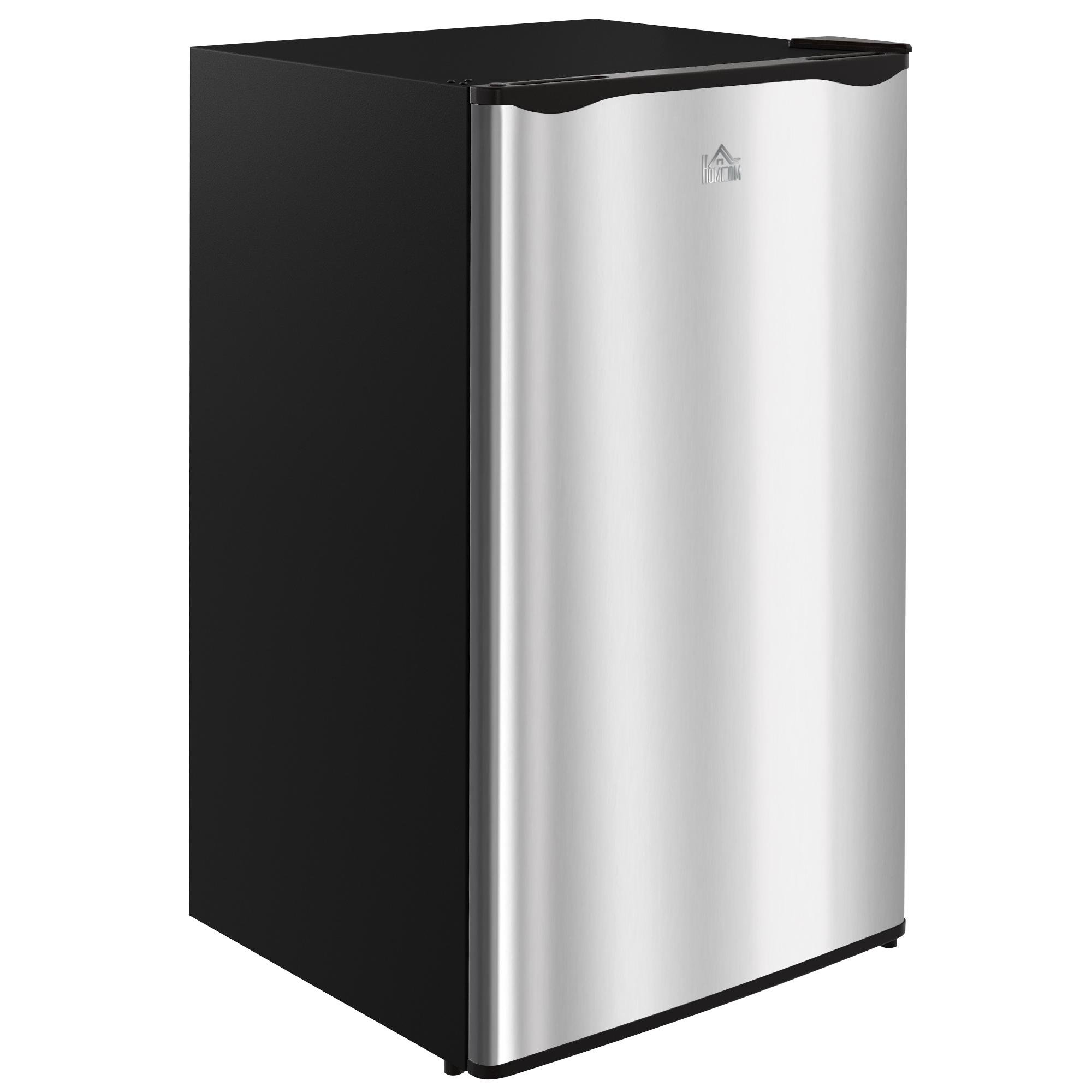 3.2 cu ft silver fridge with freezer and reversible door