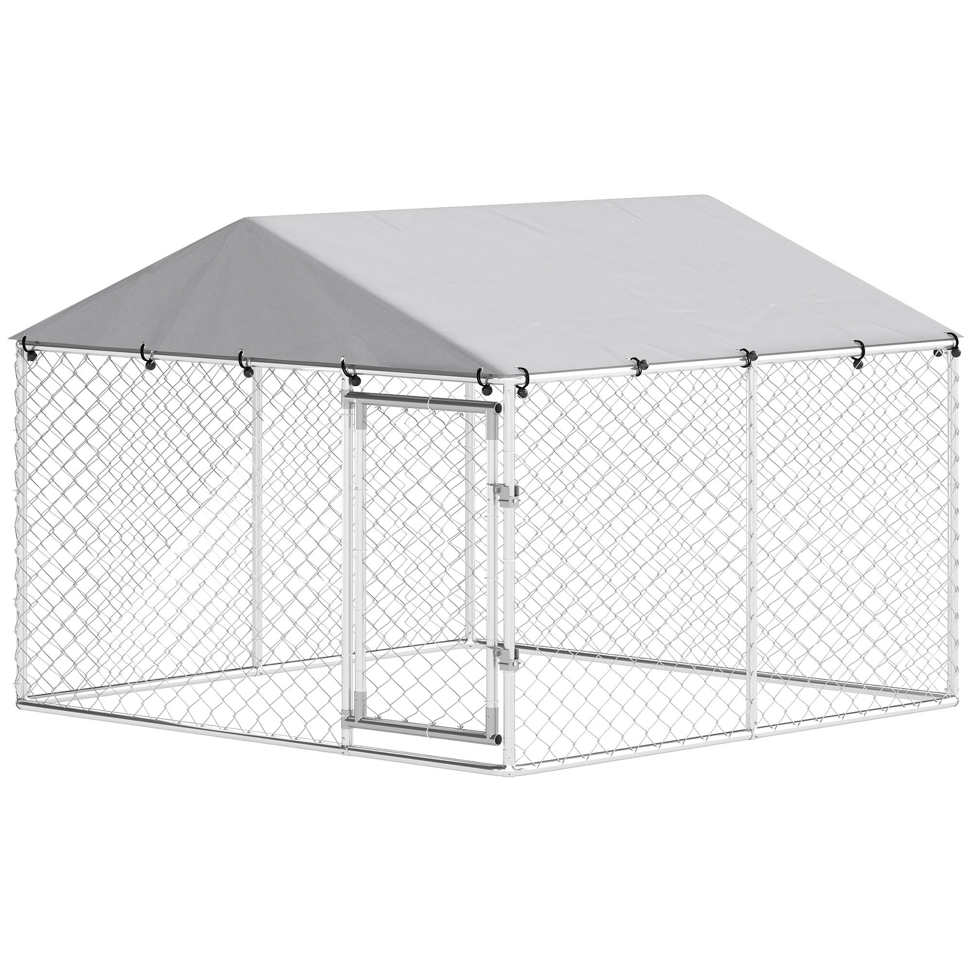 57 sq ft kennel with UV-resistant roof