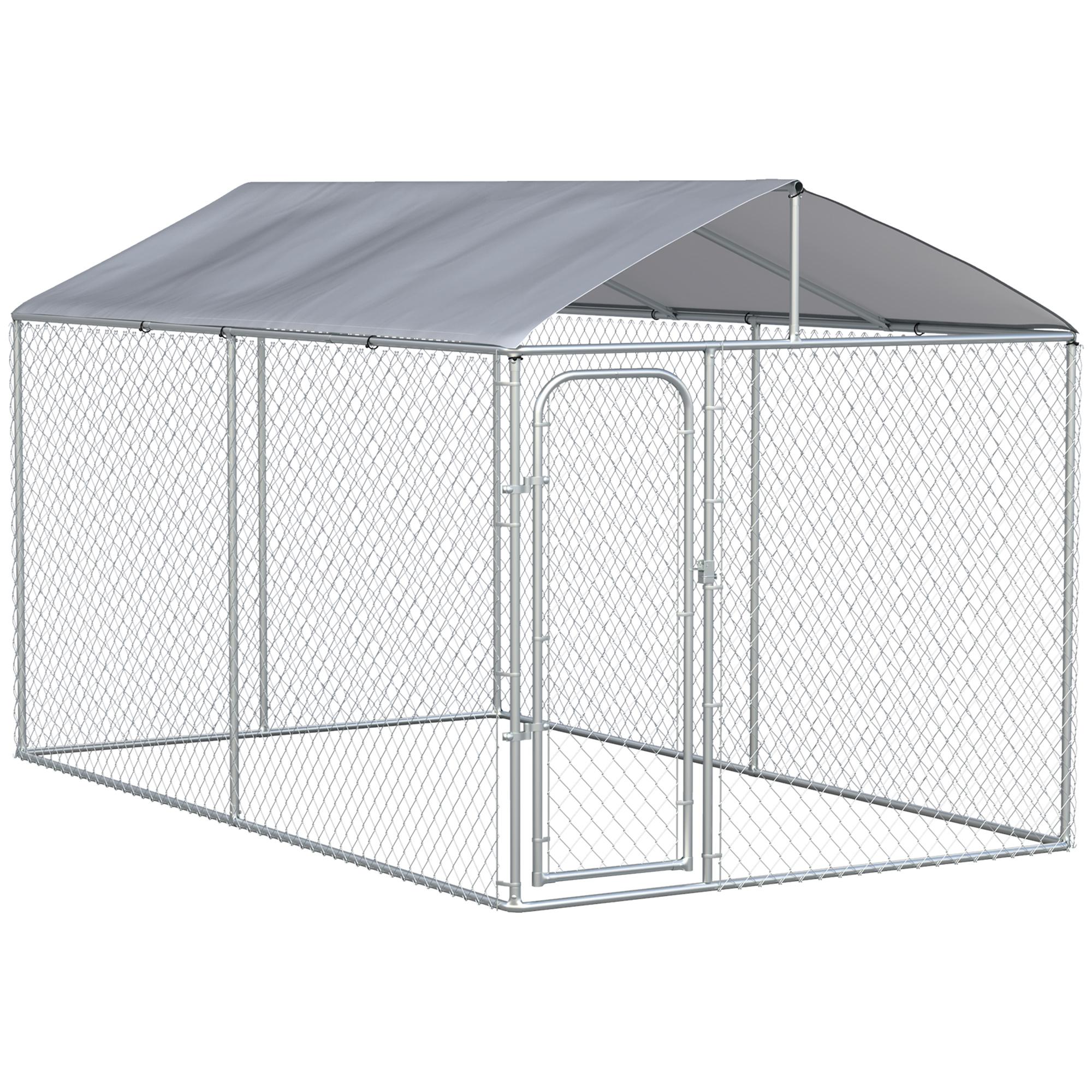 silver 400 cm dog run with Oxford cover
