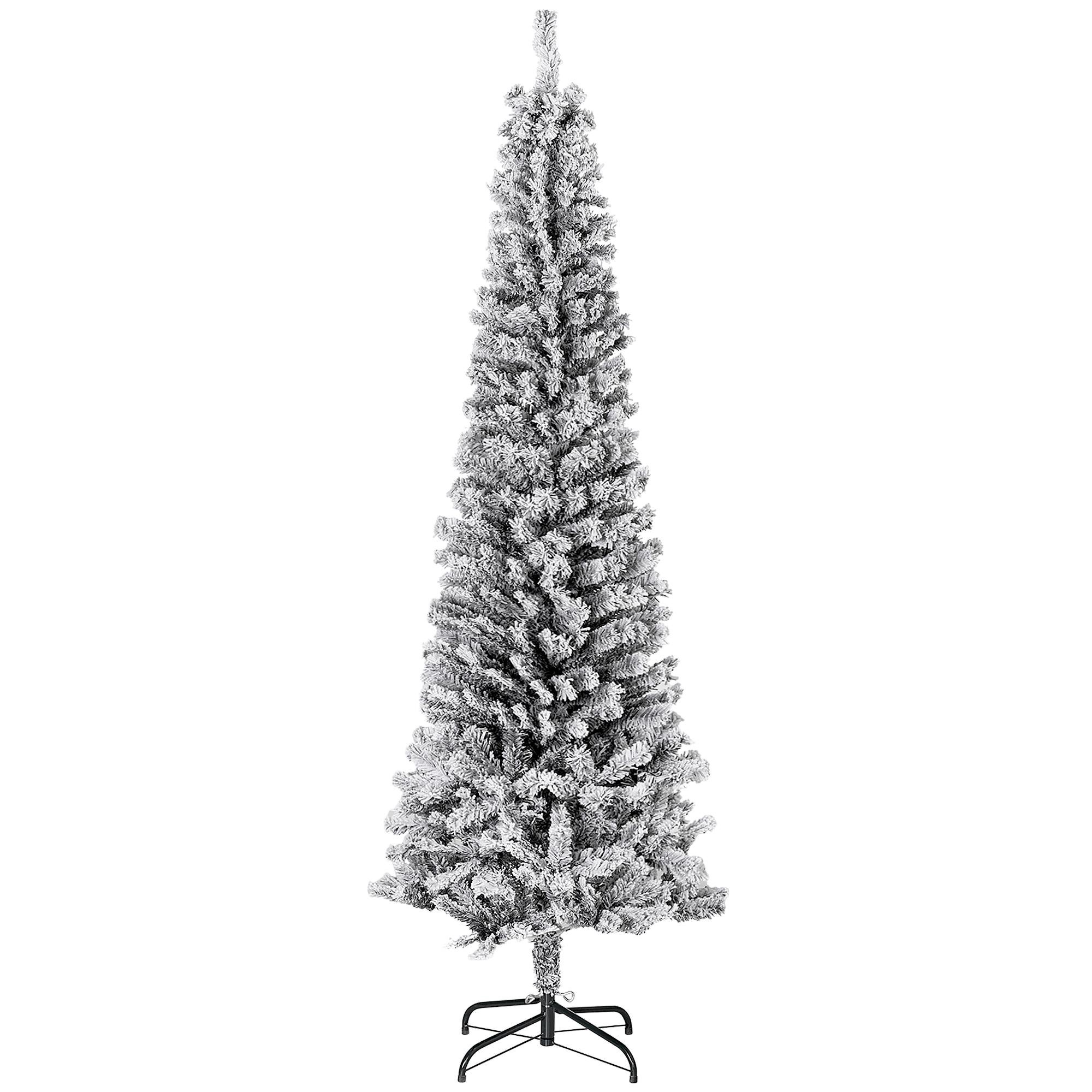 6 ft Black Flocked Tree with 492 Branch Tips