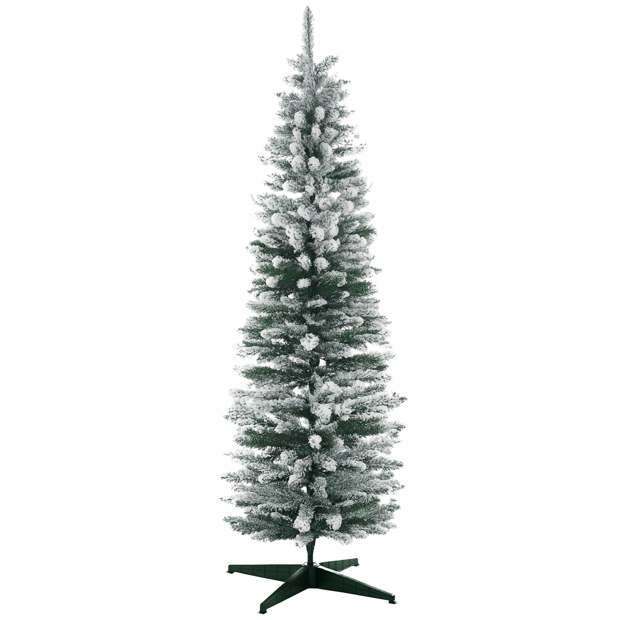 6ft Snow Flocked Green Tree for Indoor Holiday Décor