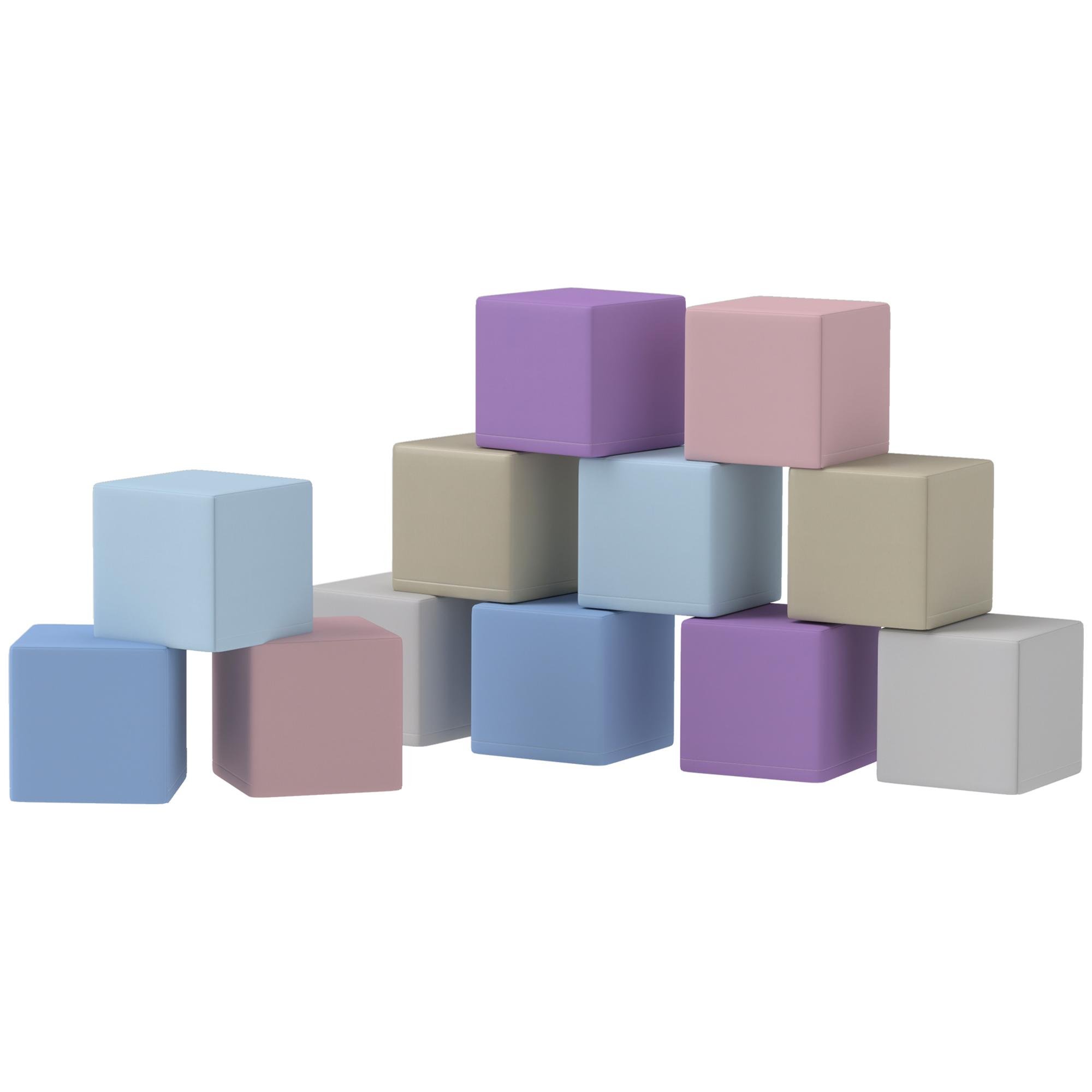 Soft EPE Foam Building Blocks, 12-Piece Multicolour Set