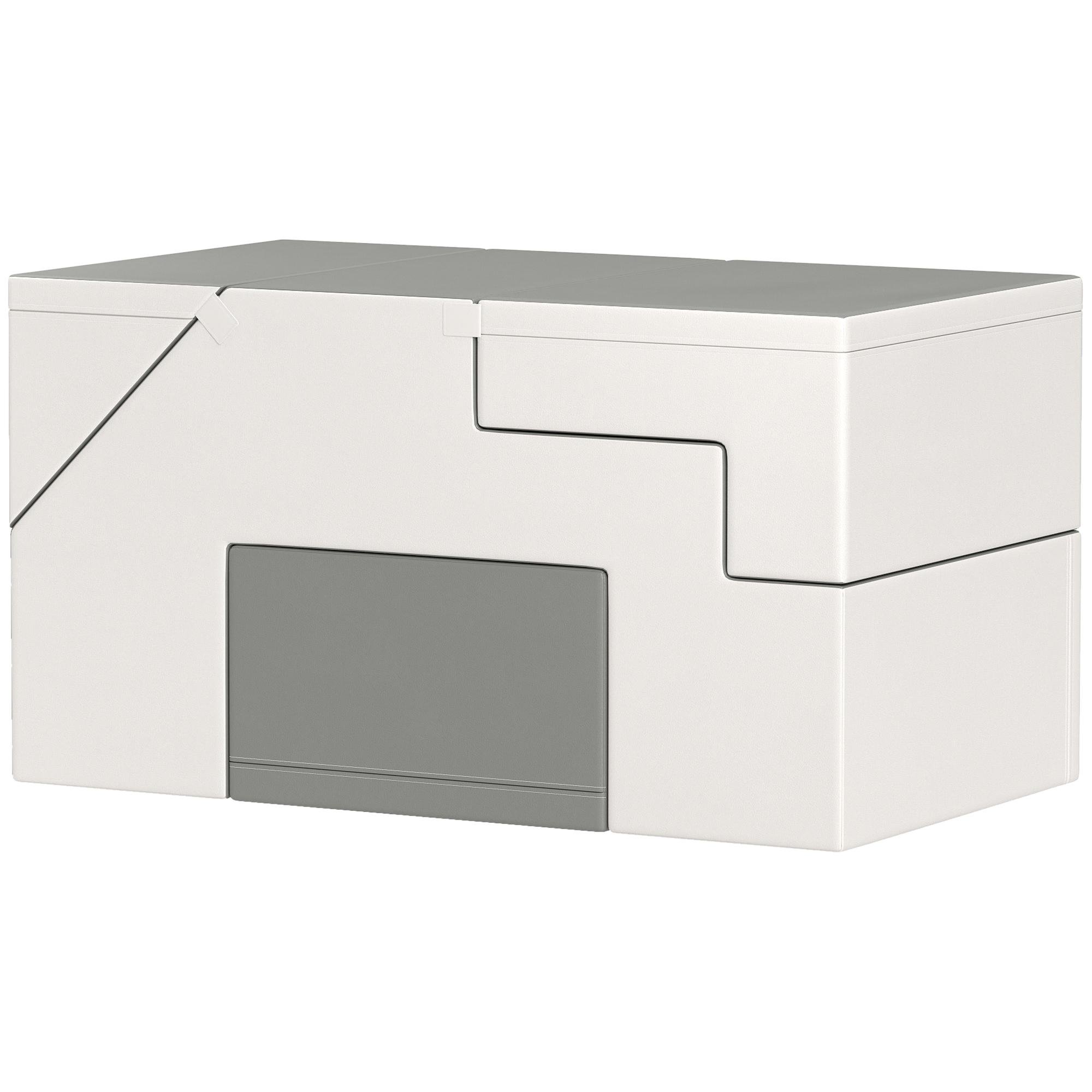 Light Grey Foam Play Blocks, Two-Piece Climbing Set