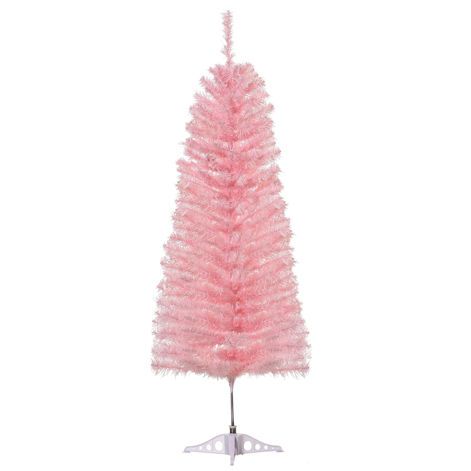 4FT Pink Pencil Tree with Automatic-Open Branches