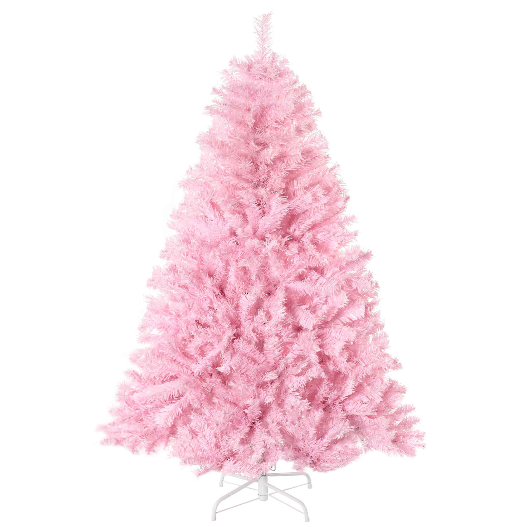 5ft Pink Wide Christmas Tree with Auto-Open Branches