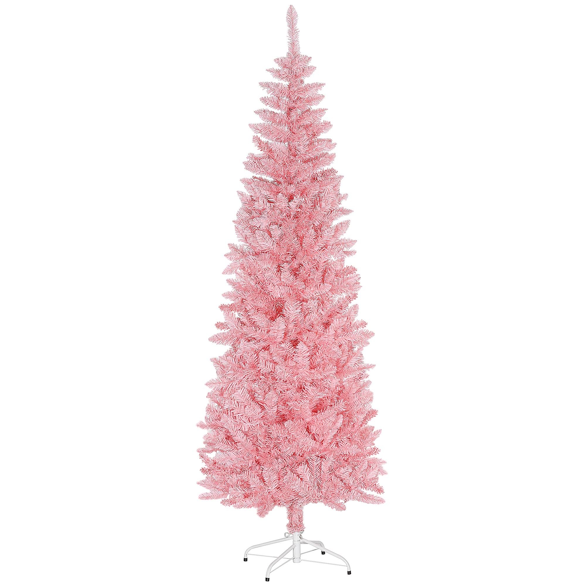 7 ft Pink Artificial Tree with 687 Branch Tips