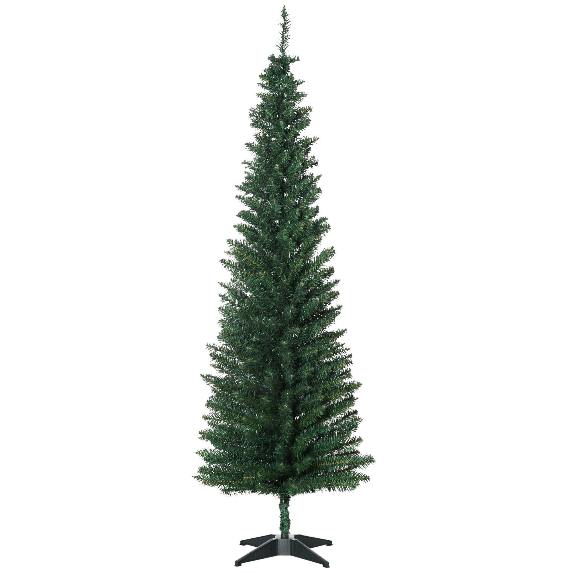 6ft Green Pencil Tree, Unlit Artificial Holiday Décor