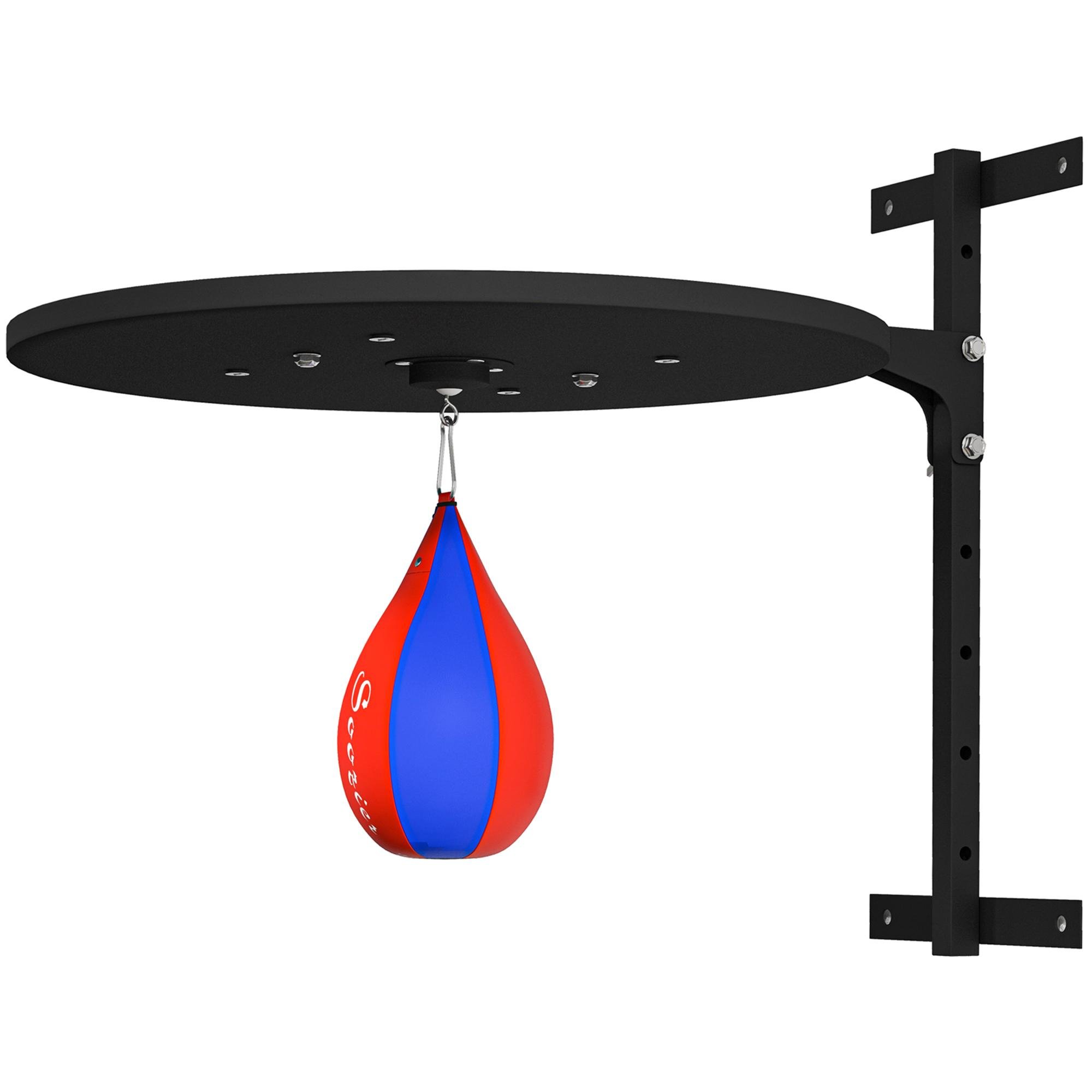 Red Blue Speed Bag Platform, 7-Level Adjustable
