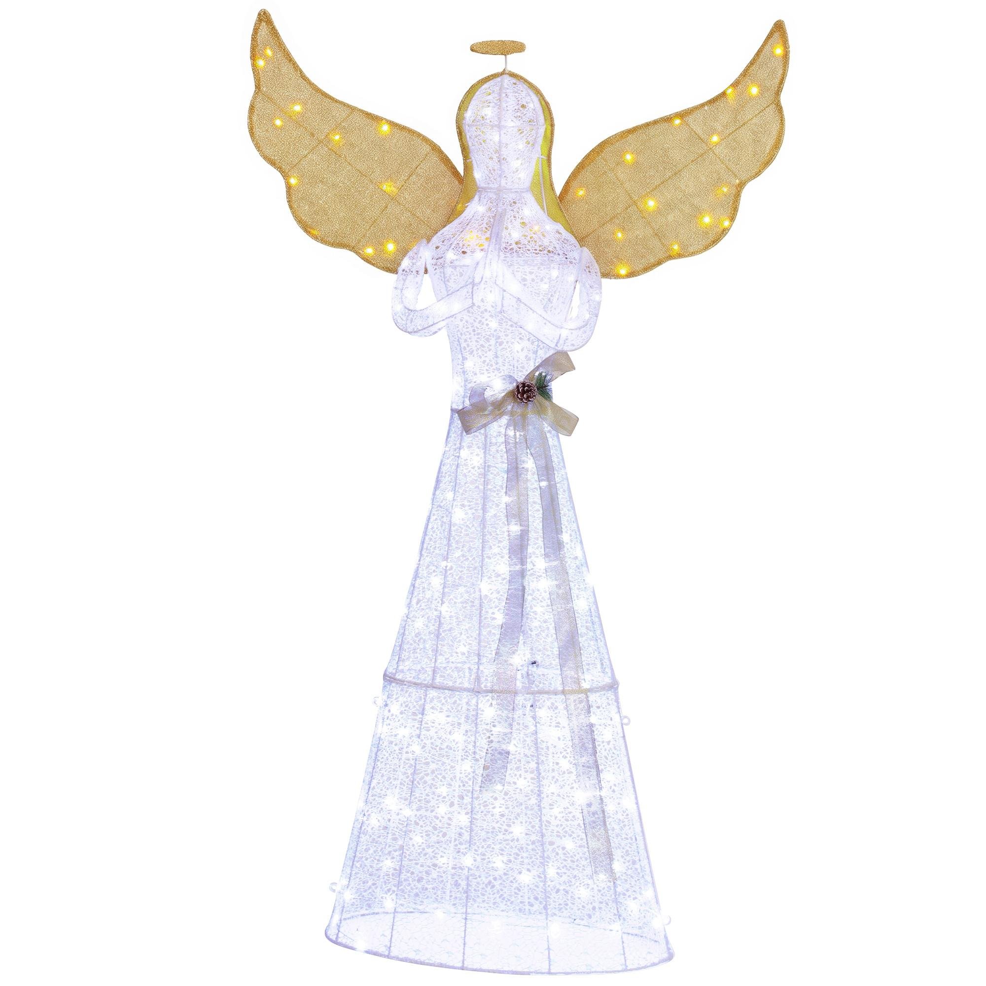5 ft Lighted Praying Angel with 180 LEDs