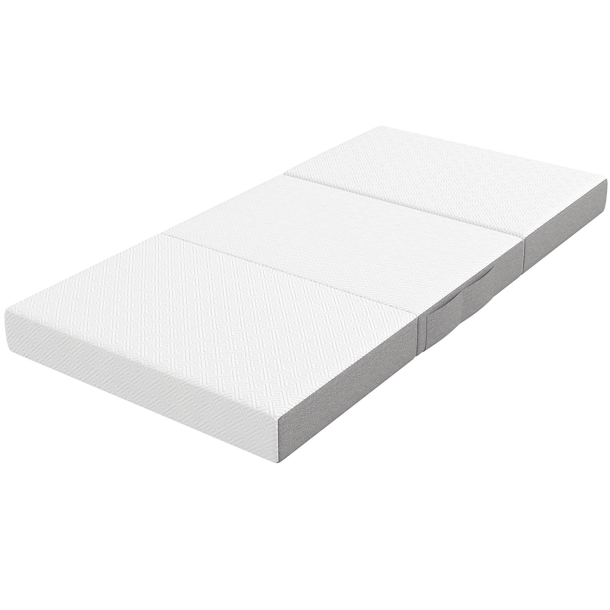Twin Trifold Mattress with Washable Cover