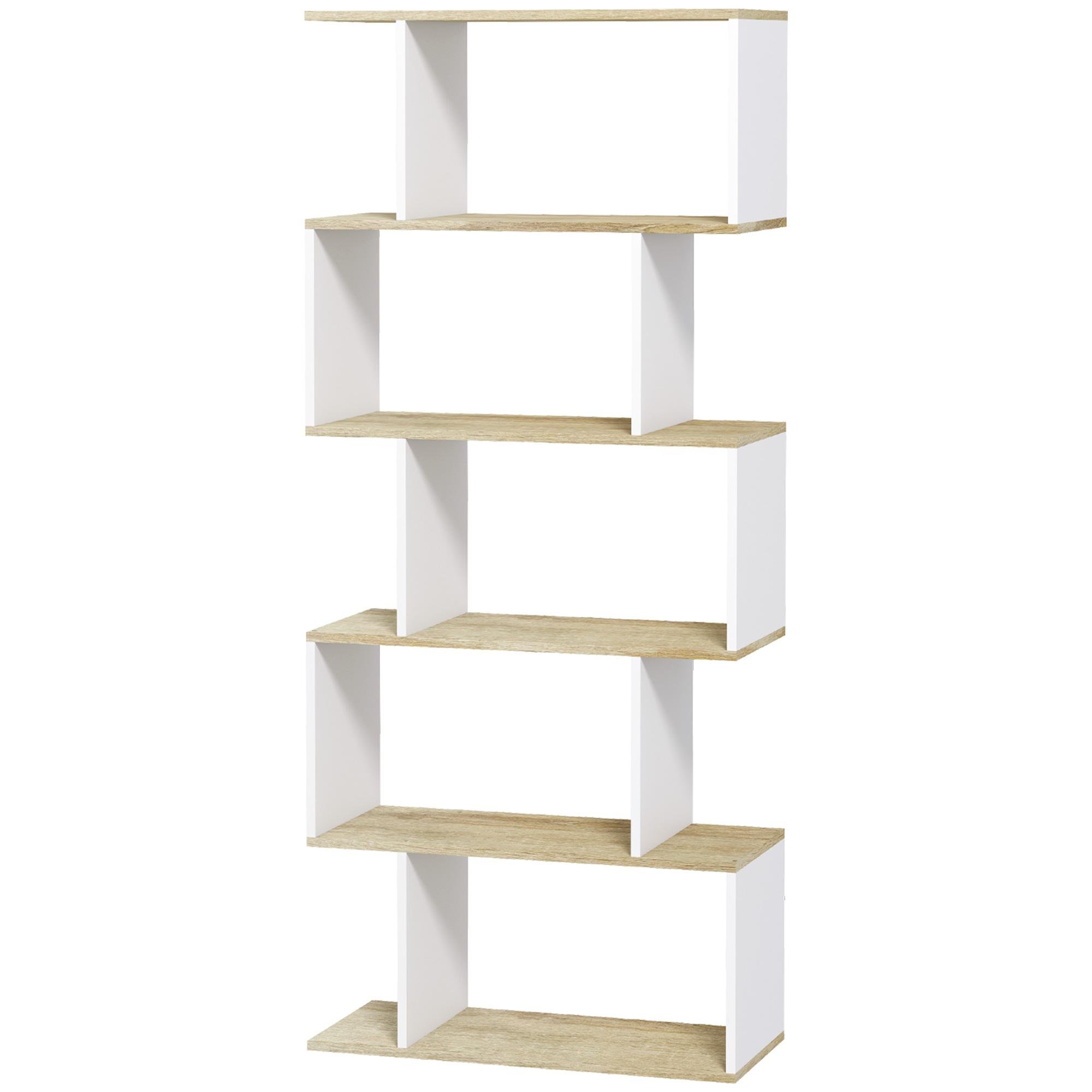 White Oak 5 Tier Shelf, 10 Open Grids