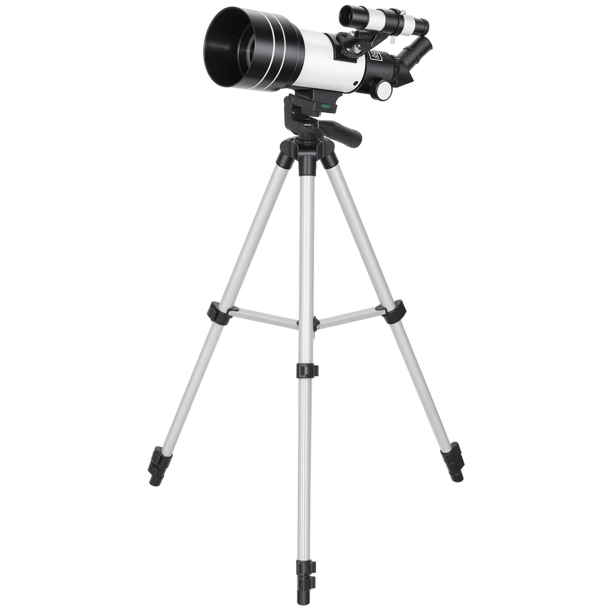 70 mm White Telescope with Three Eyepieces for Beginners