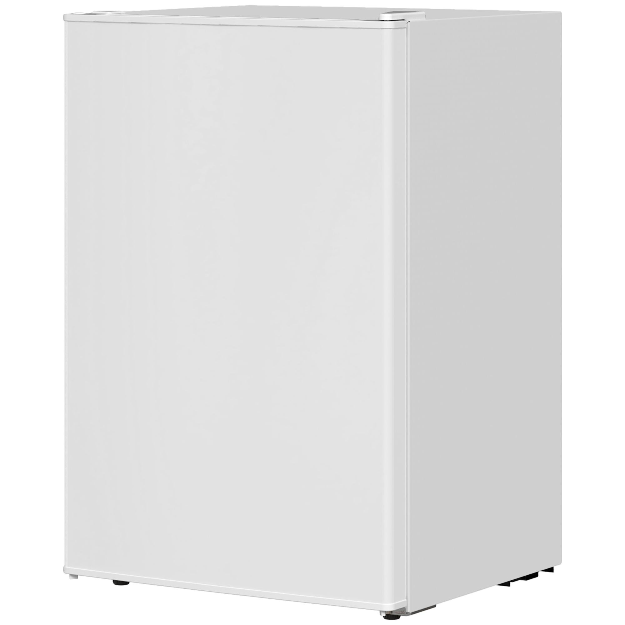 White 2.5 Cu Ft Fridge with Freezer and Reversible Door