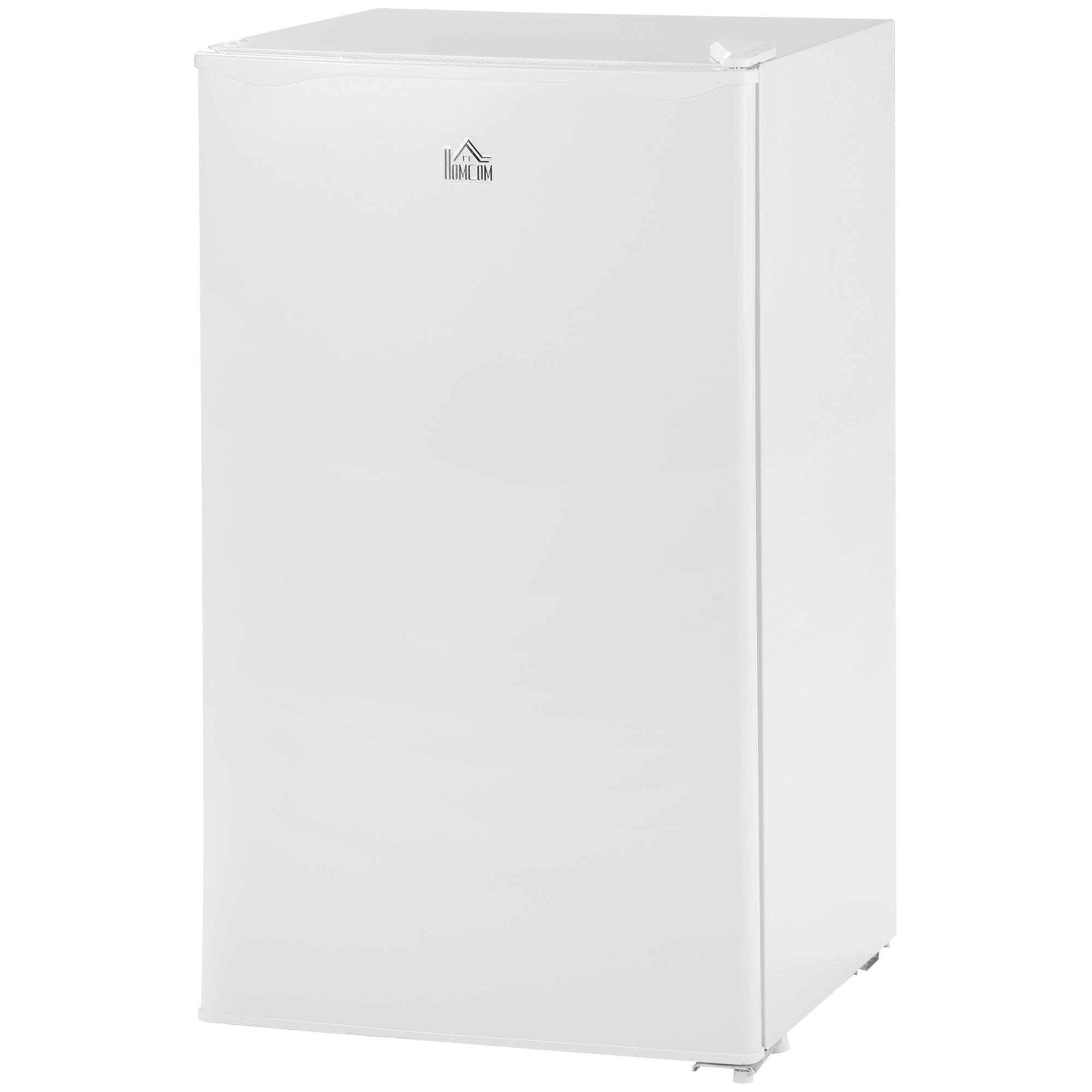 White 3.2 Cu Ft Fridge with Freezer and Reversible Door