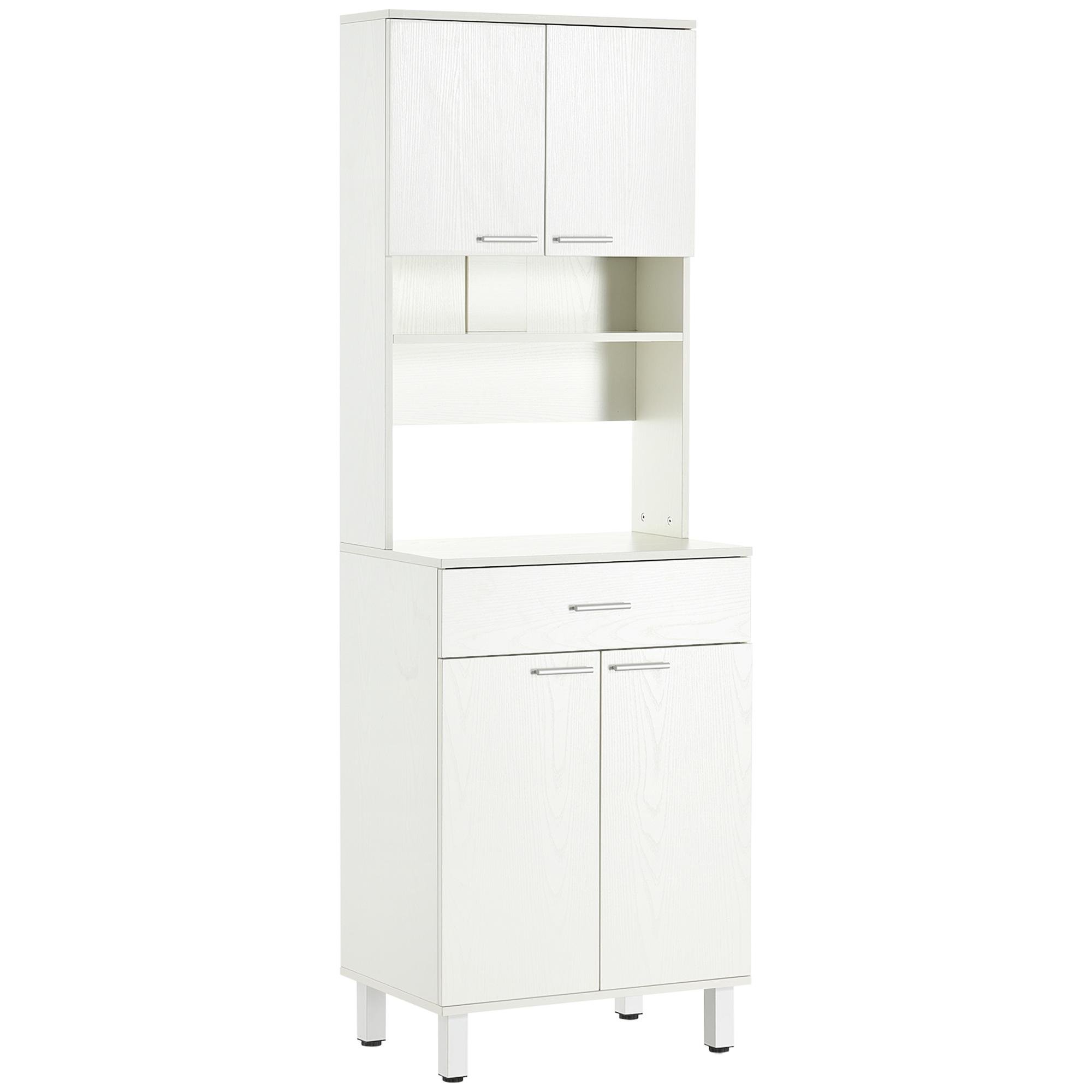 white 71 inch microwave hutch with drawer