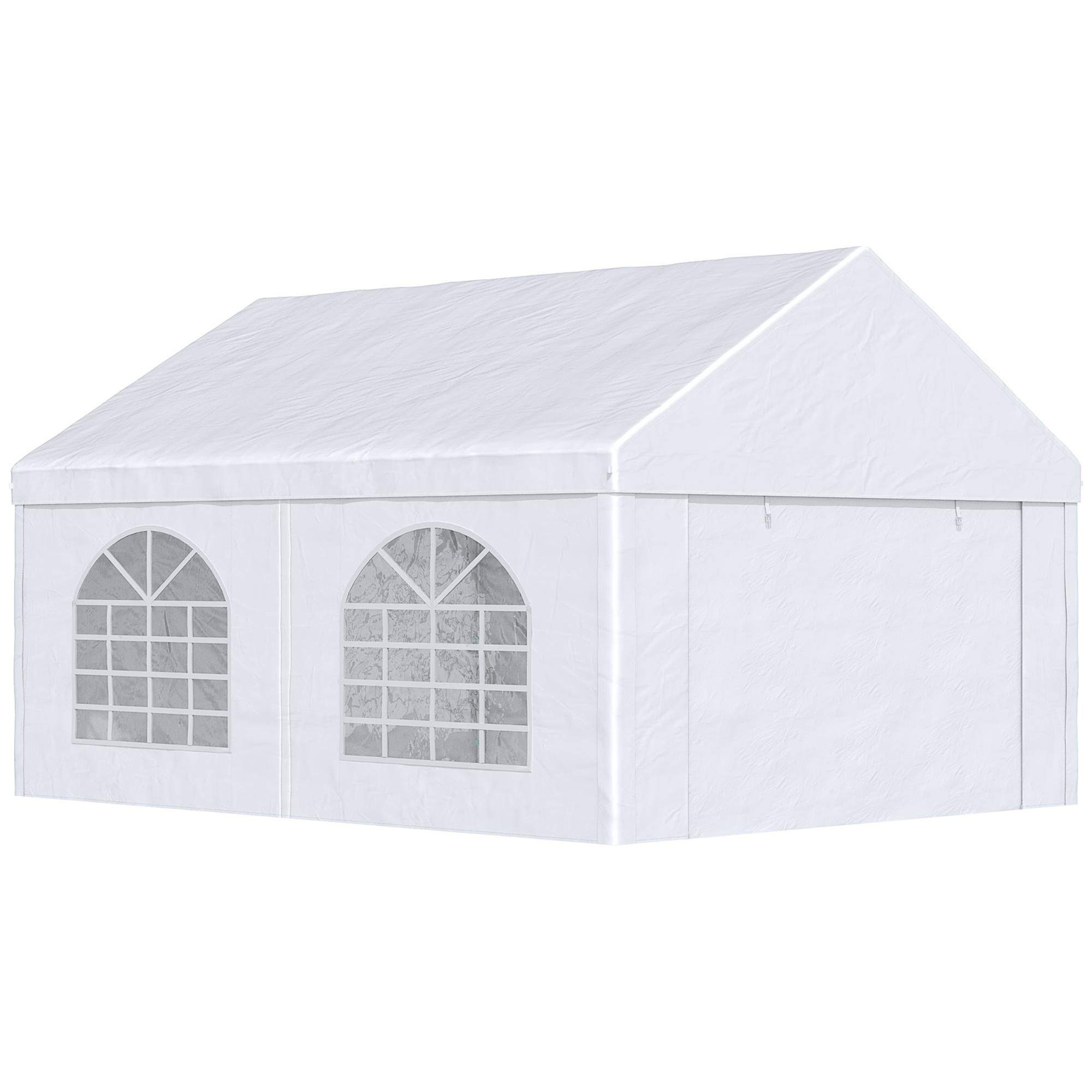 White Event Tent with Removable Walls, 16.5 x 13 ft