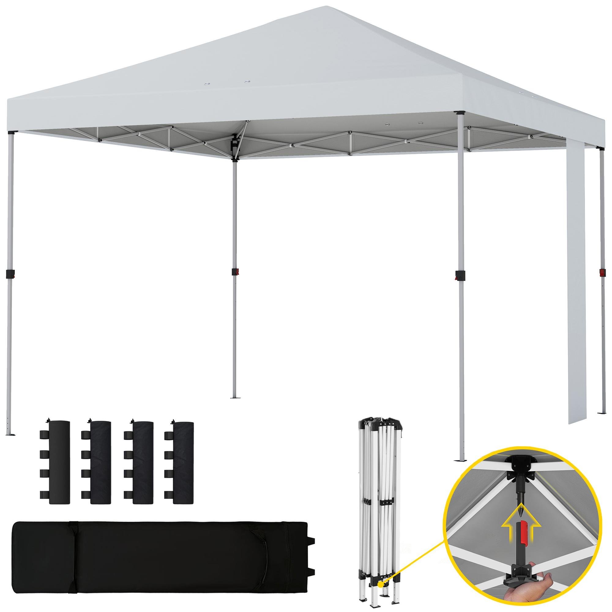 9.6 ft Pop Up Canopy UPF 50+ with Wheeled Bag