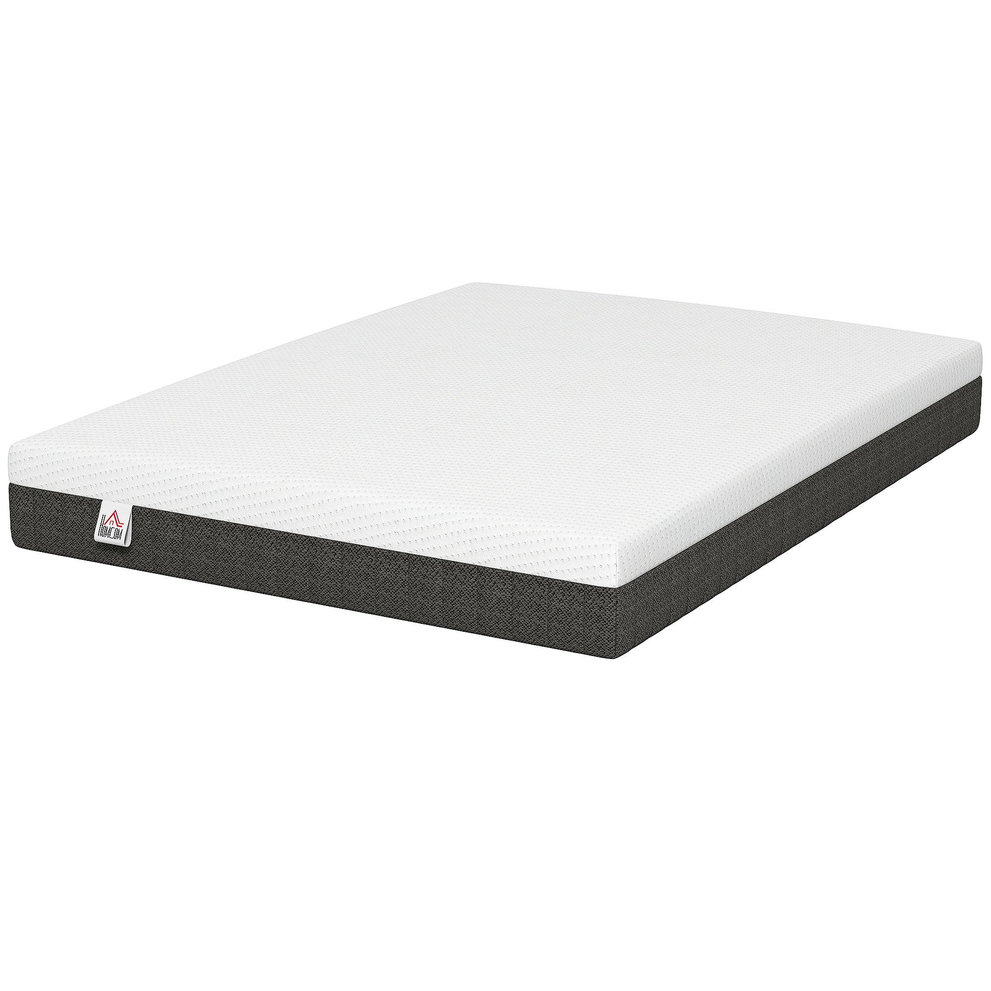 White Queen Memory Foam Mattress with Cooling Gel, 10-Inch