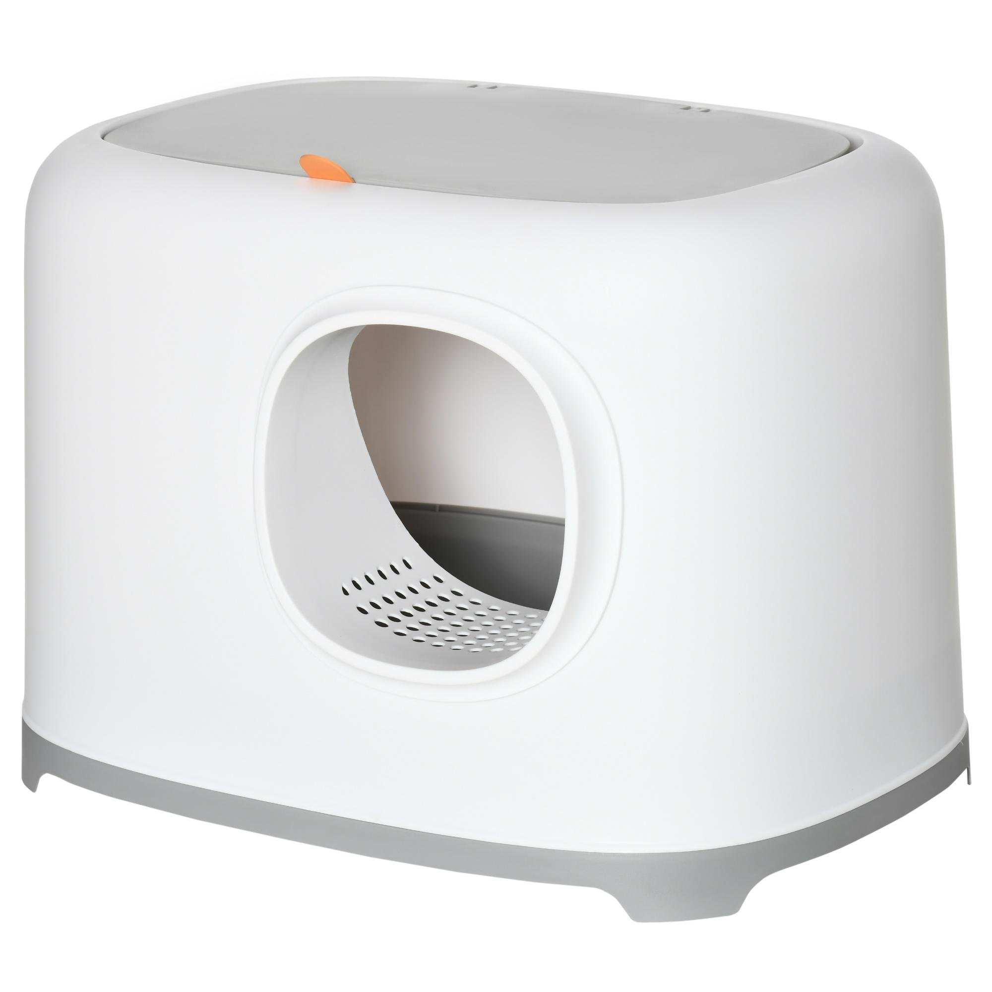 White Polypropylene Litter Enclosure with Odour Control