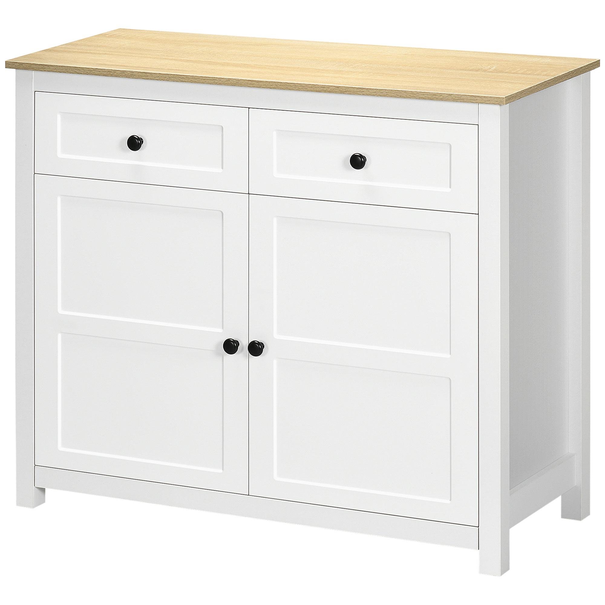 White Shaker Storage Cabinet with Adjustable Shelf