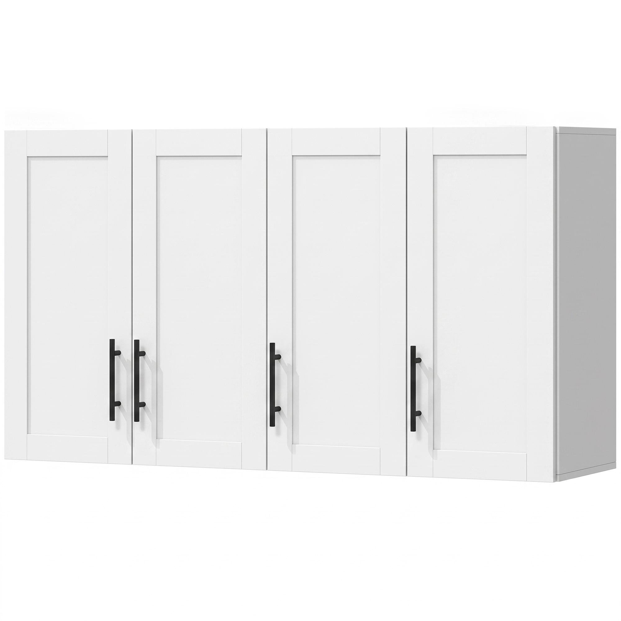 white 110 lb wall cabinet with three doors