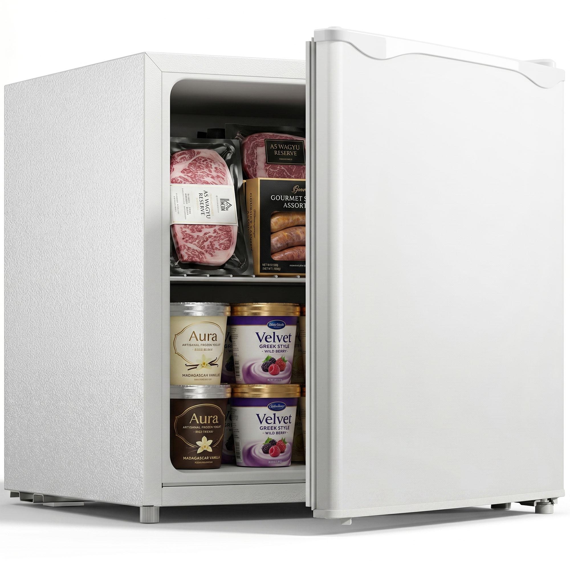 White Compact Upright Freezer, 1.1 Cu. Ft.
