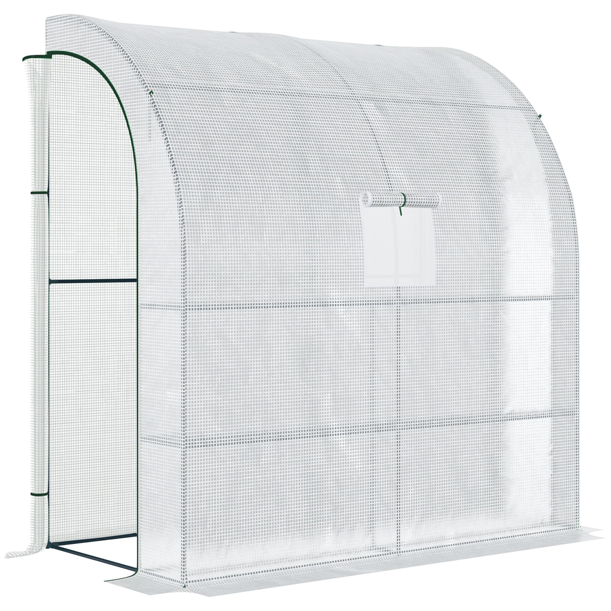 7 x 3 PE greenhouse with Three-Tier Shelves