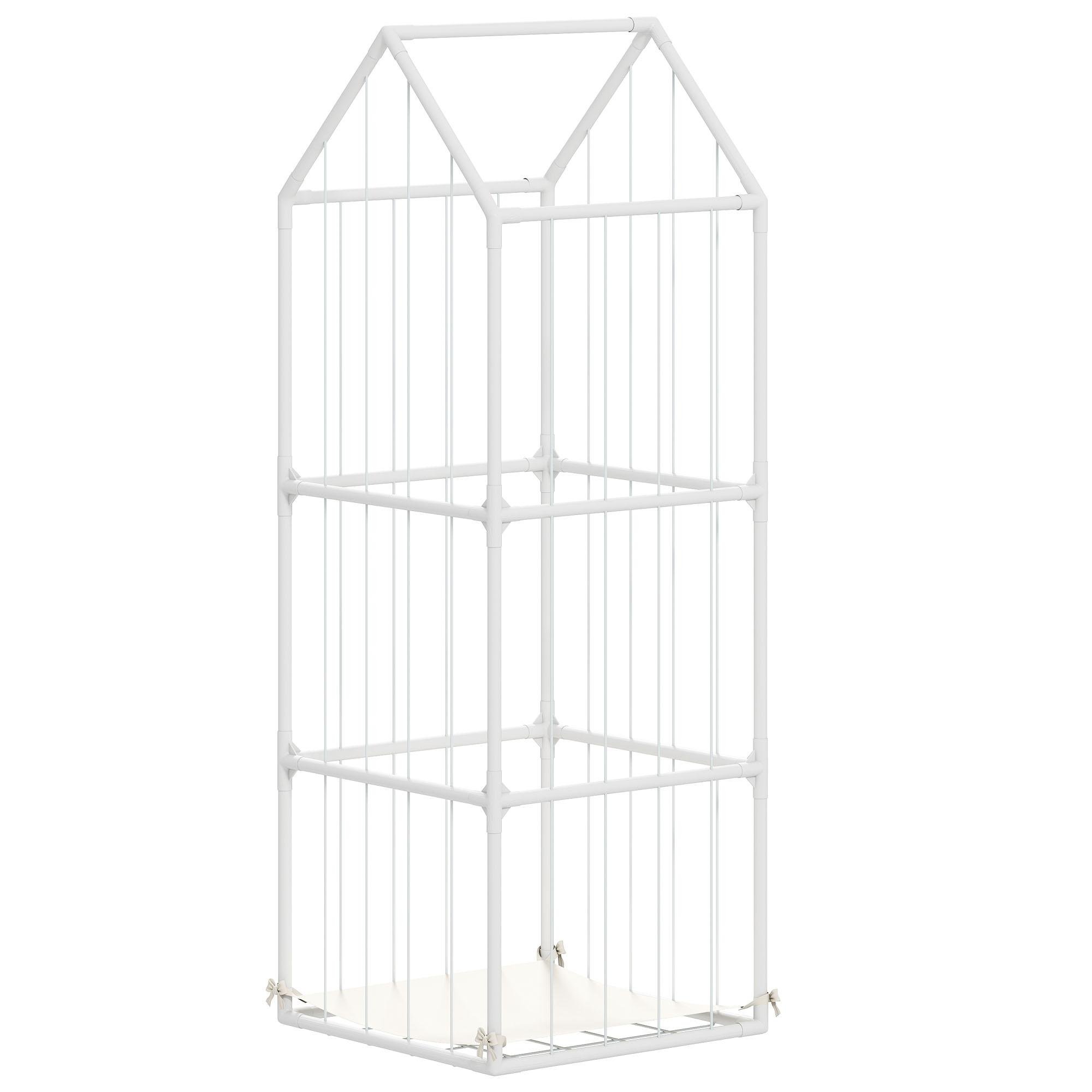 White Zoo Stuffed Animal Organizer with Waterproof Bottom