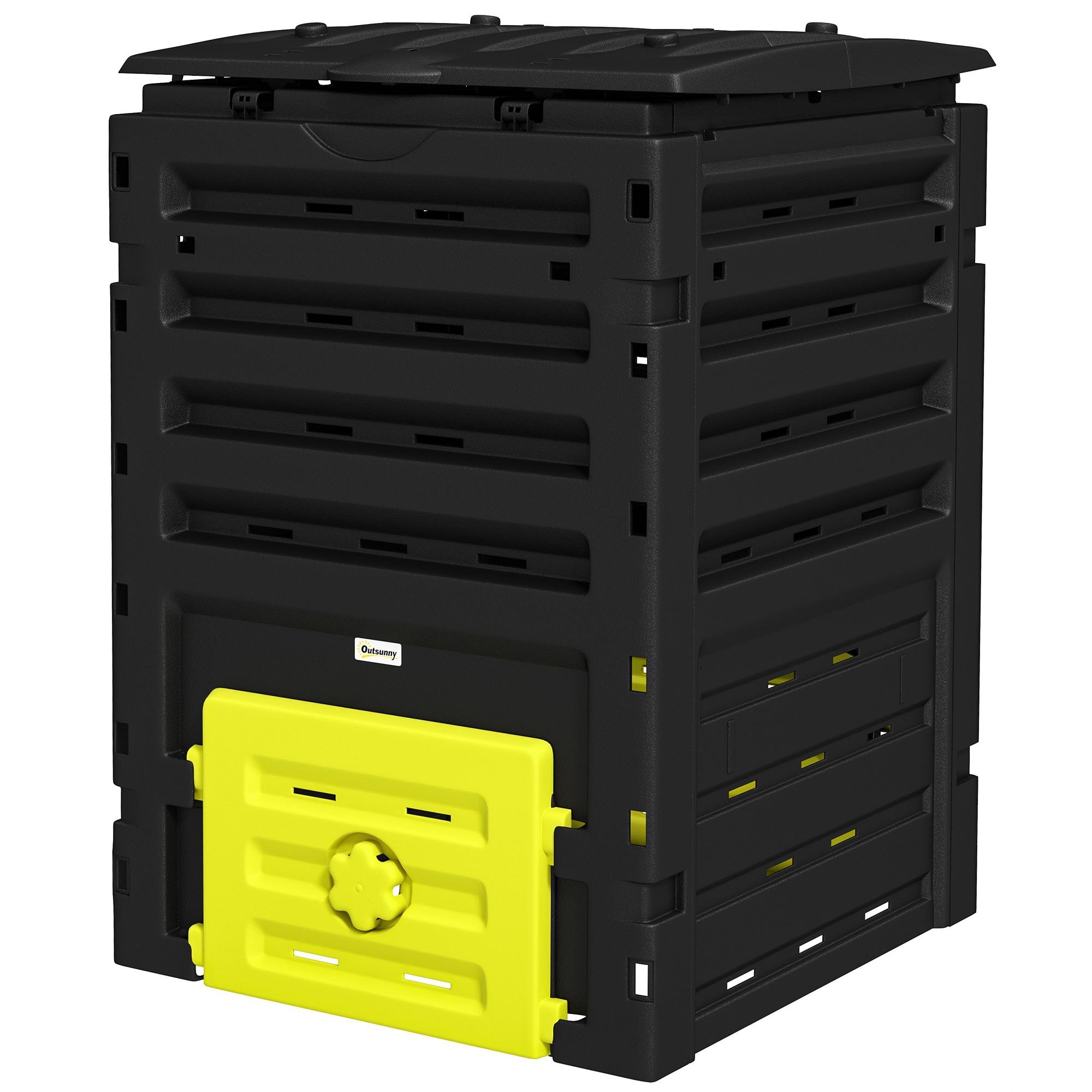 Yellow 120 Gallon Compost Bin with 80 Vents