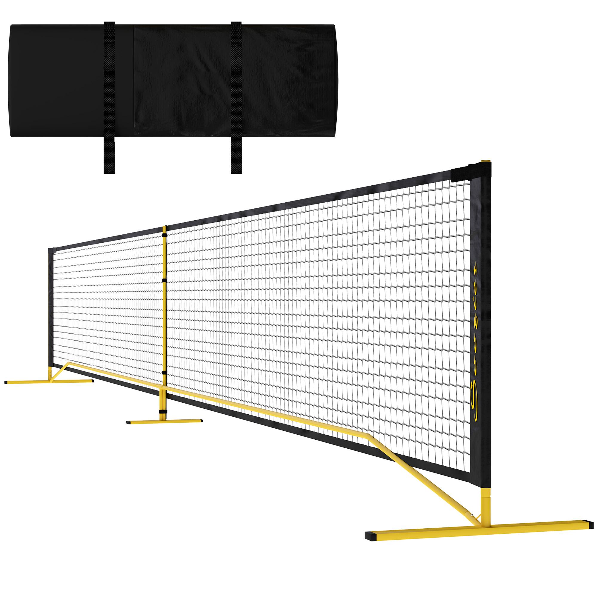 Yellow Regulation Pickleball Net – 22 ft Full-Court Size