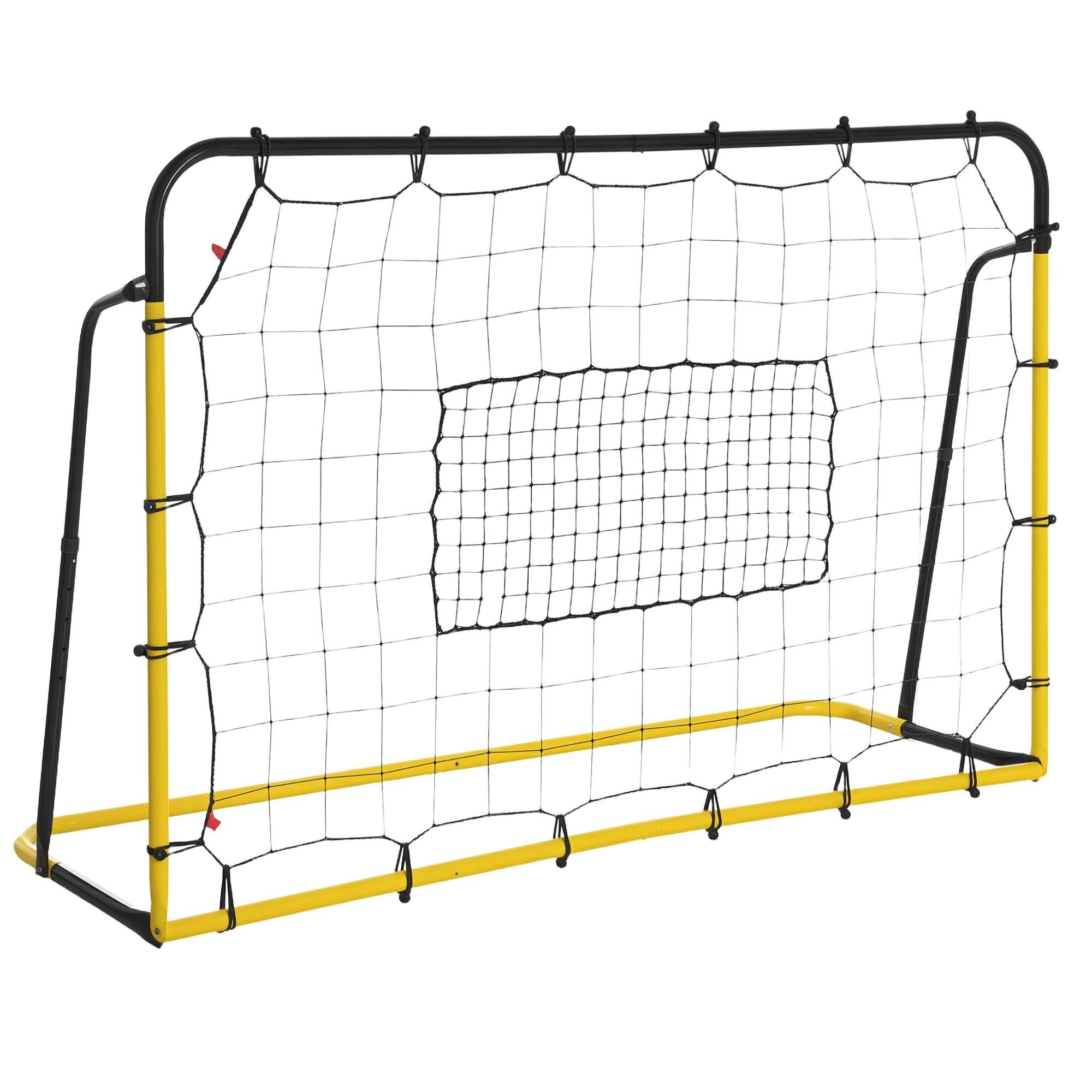 72.5 Inch Yellow Rebounder Soccer Goal with 5 Angles