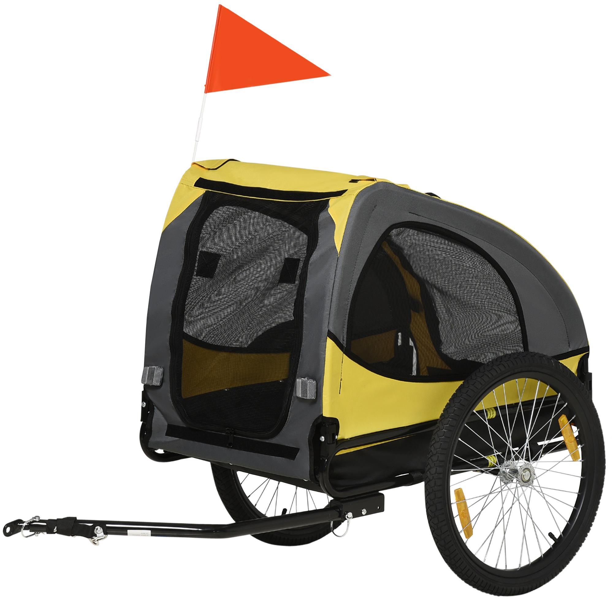 Yellow Dog Bike Trailer with Quick-Release Wheels