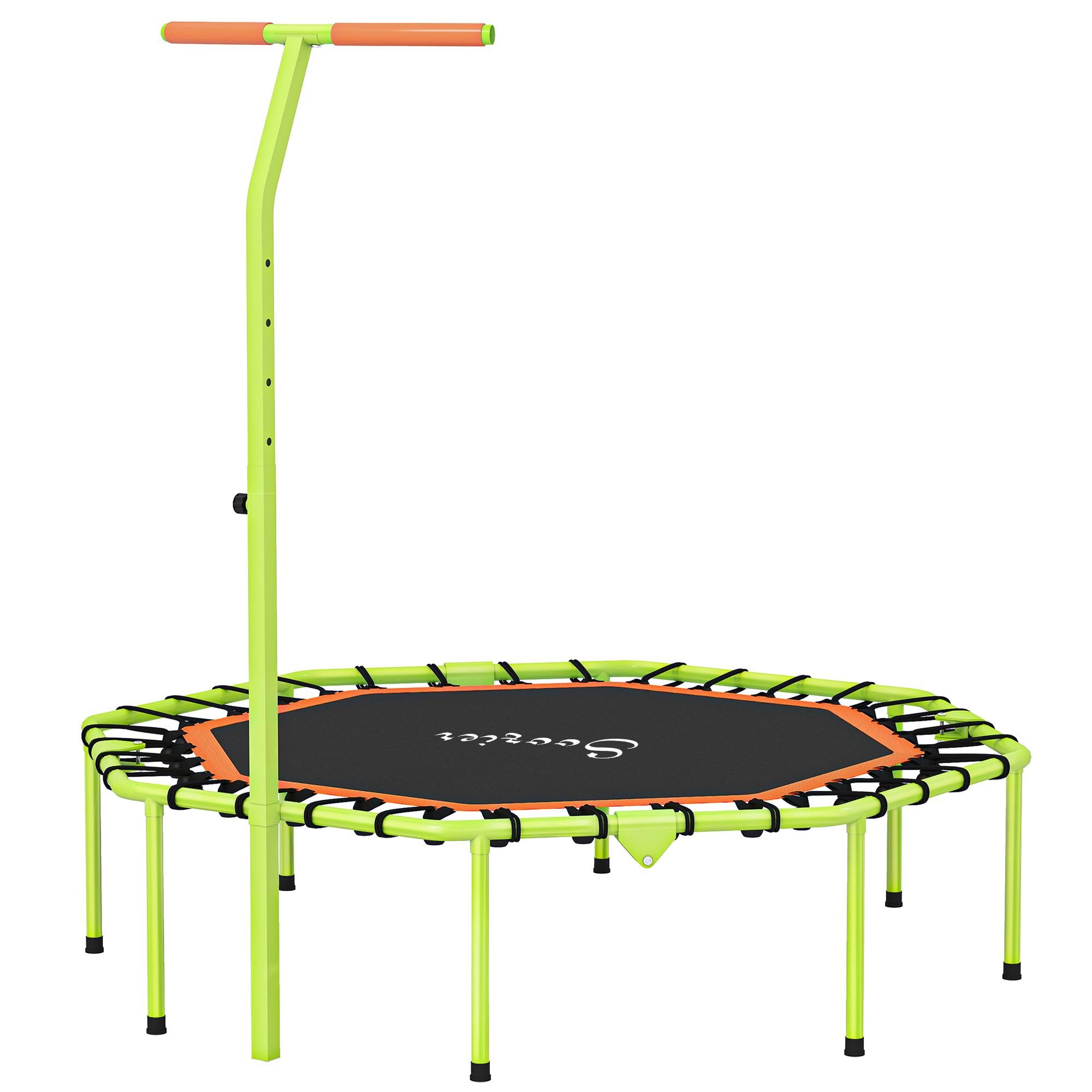 50 inch yellow rebounder with adjustable handlebar