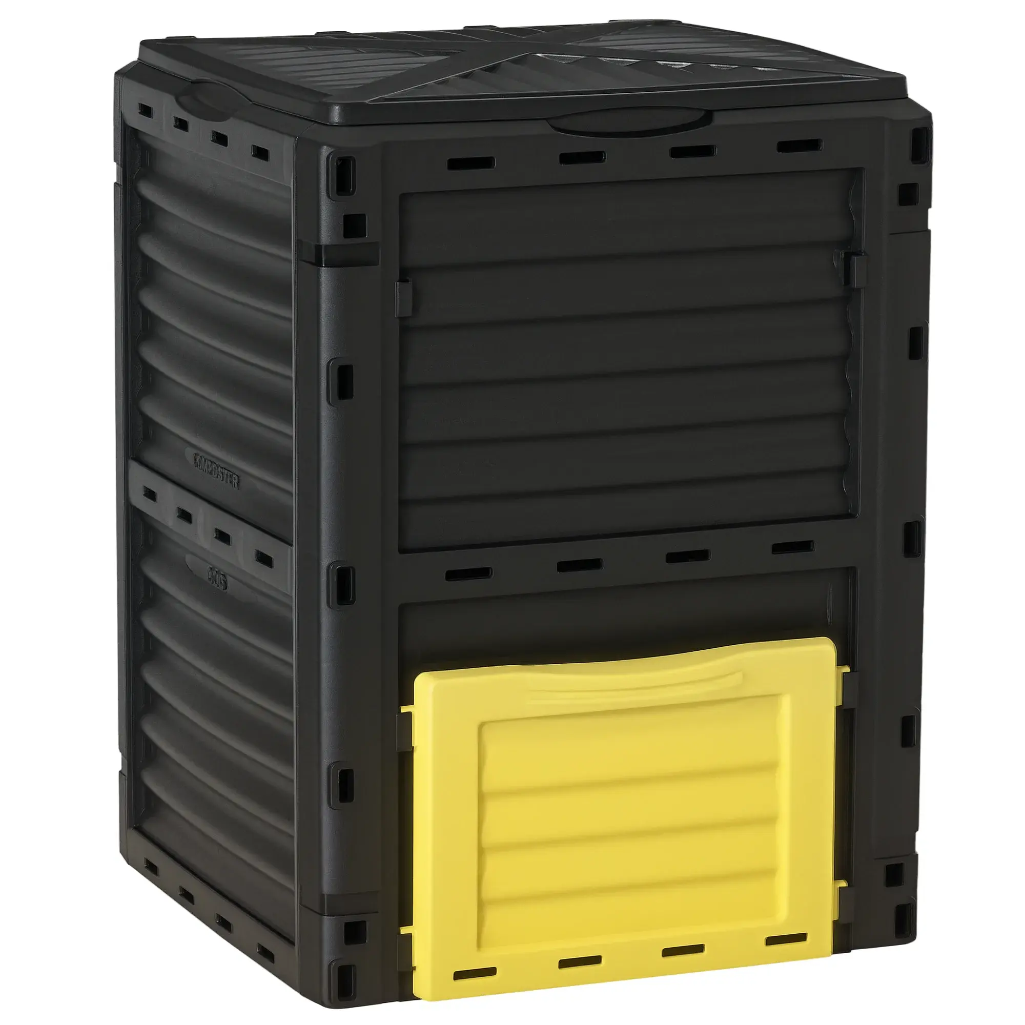 Yellow 80 Gallon Compost Bin with Bottom Hatch