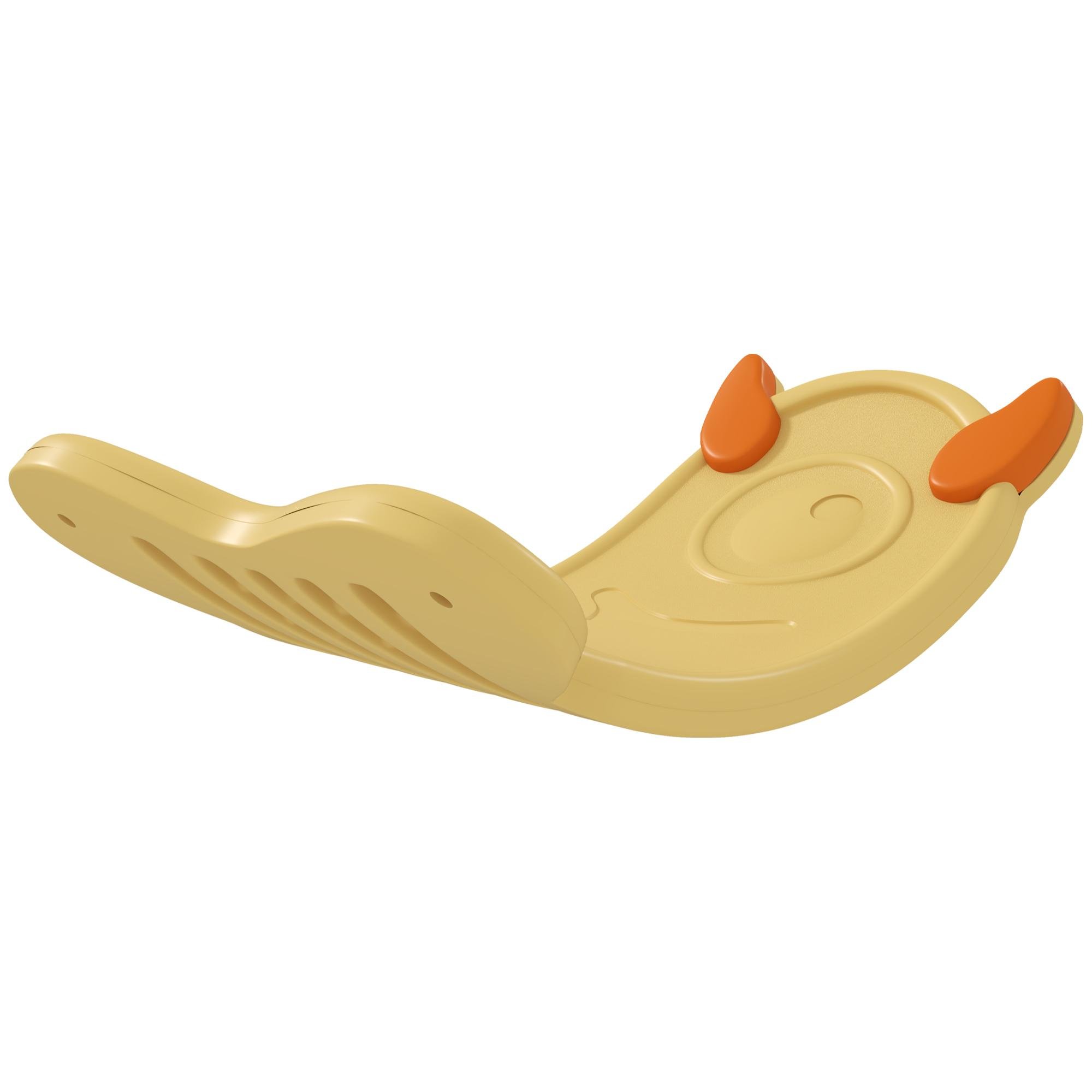 Yellow Curved Balance Board for Kids, 24.4 in