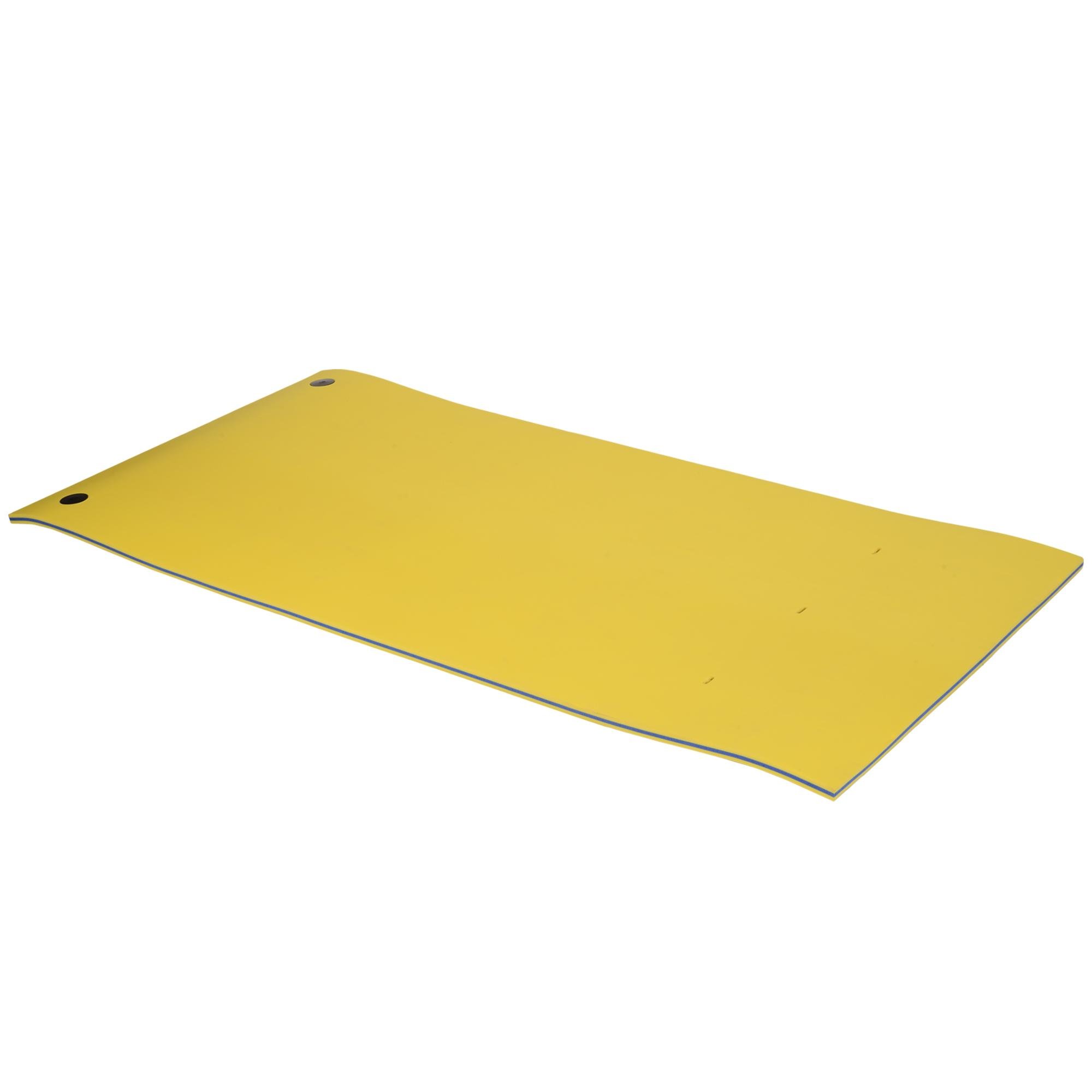 Yellow XPE Floating Water Mat with Mesh Core, 10 x 5ft