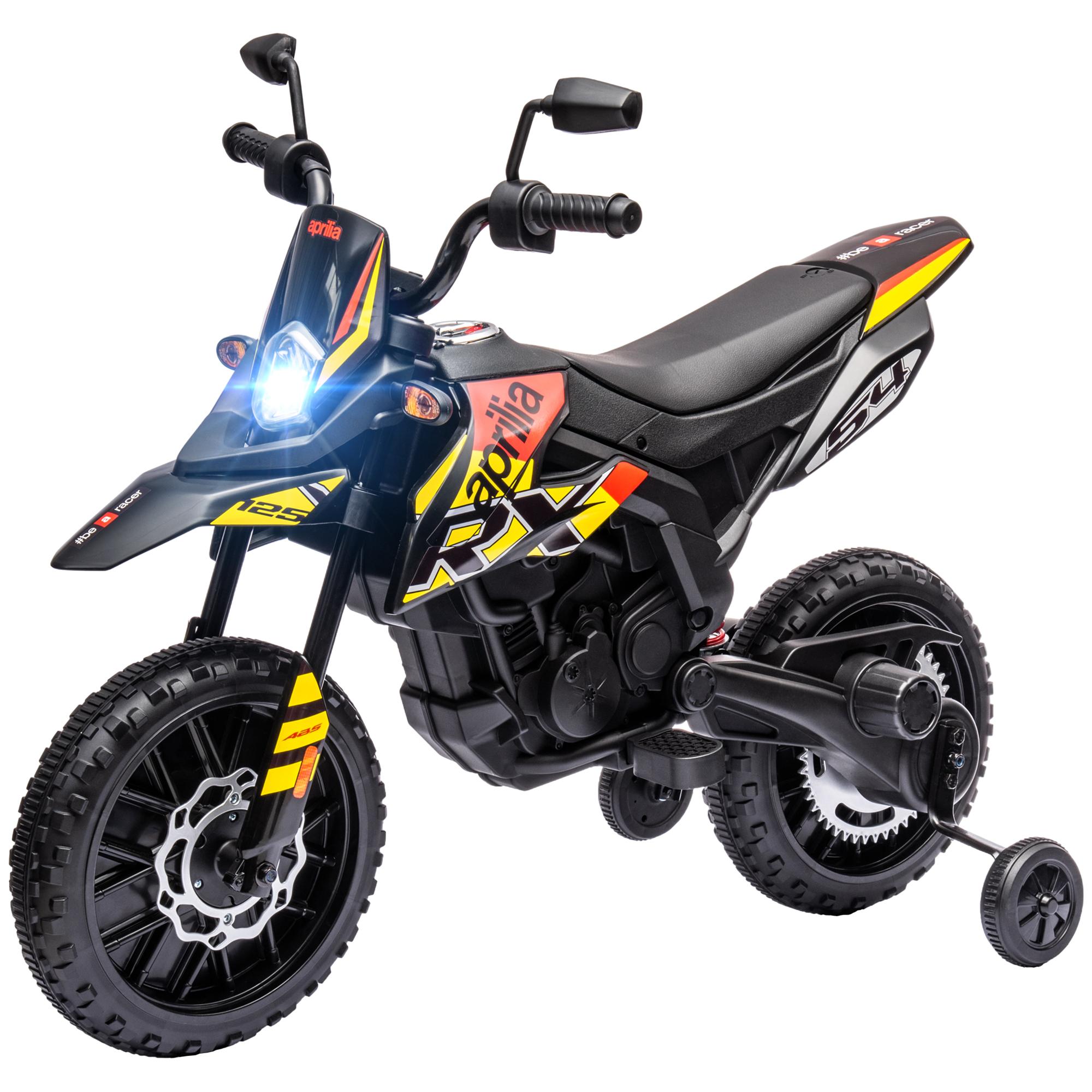 Yellow Kids Electric Motorcycle with 12V Dual Motors