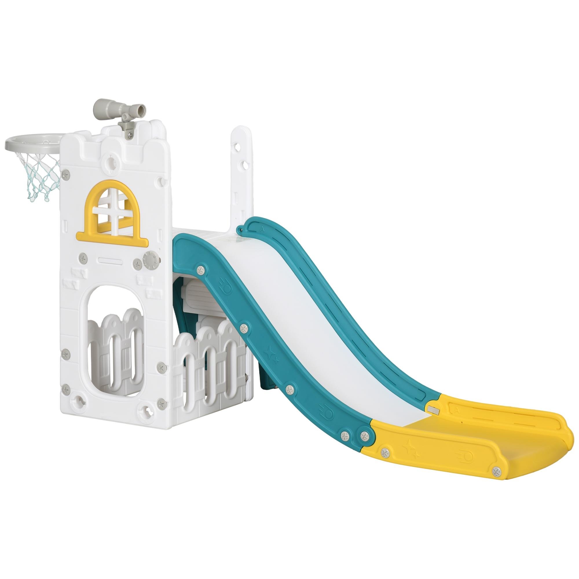 Yellow Toddler Slide, 5-in-1 Indoor Play Set